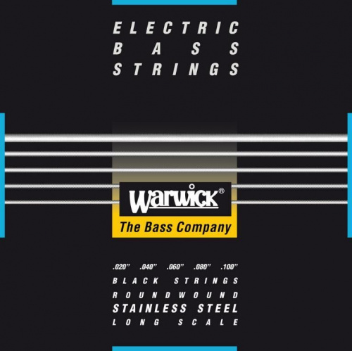 Струни для бас-гітари WARWICK 40310 Black Label Medium Light 5-String High C (20-100) - JCS.UA