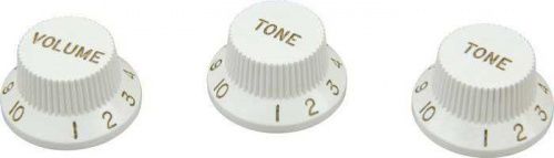 Набор пластиковых ручек DIMARZIO DM2111W STRAT KNOBS SET (WHITE) - JCS.UA фото 2