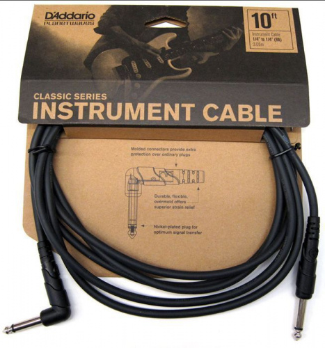 Інструментальний кабель D'ADDARIO PW-CGTRA-10 Classic Series Instrument Cable (3m) - JCS.UA фото 5