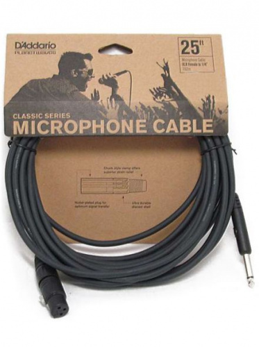 Микрофонный кабель DADDARIO PW-CGMIC-25 Classic Series Microphone Cable (7.5m) - JCS.UA фото 2