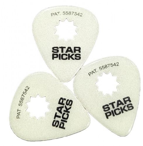 Набор медиаторов CLEARTONE EVERLY GLOW IN THE DARK STAR PICK MIX (12-PACK) - JCS.UA