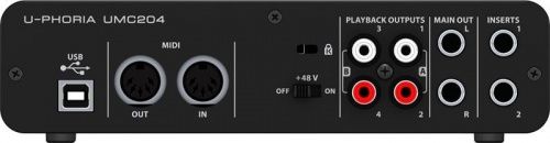 Аудио интерфейс Behringer U-PHORIA UMC204 - JCS.UA фото 3