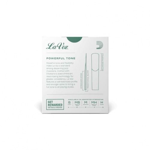 Тростини для кларнета DADDARIO La Voz - Bb Clarinet Hard - 10 Pack - JCS.UA фото 3