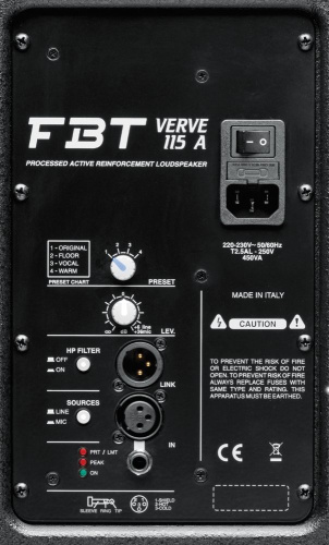 Акустическая система FBT VERVE 115 A - JCS.UA фото 2