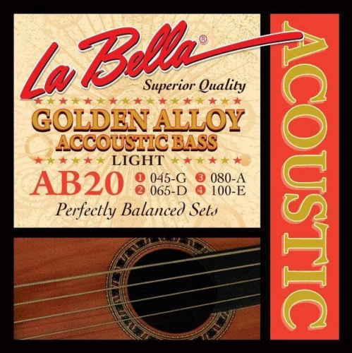 Струни для акустичної бас-гітари La Bella AB20 45-100 - JCS.UA