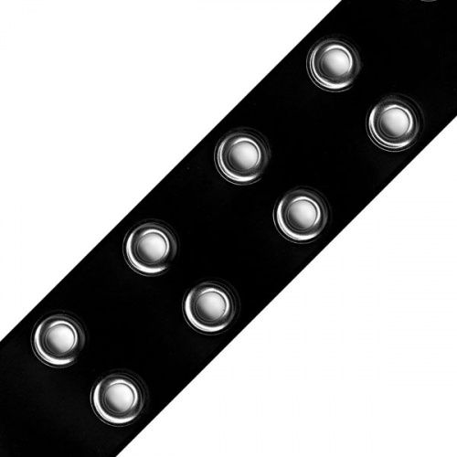 Гитарный ремень PLANET WAVES PW20LGS03 Metal Collection Leather Guitar Strap, Grommet 2 - JCS.UA фото 2