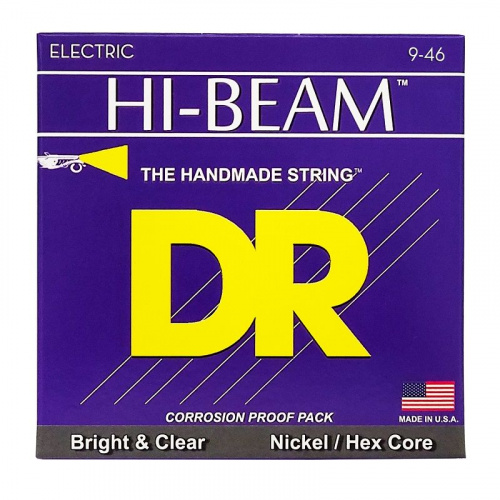 Струни DR STRINGS LHR-9 HI-BEAM ELECTRIC - LIGHT HEAVY (9-46) - JCS.UA