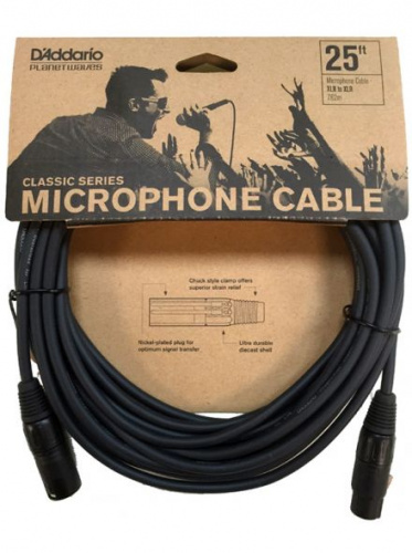 Микрофонный кабель DADDARIO PW-CMIC-25 Classic Series Microphone Cable (7.62m) - JCS.UA фото 5