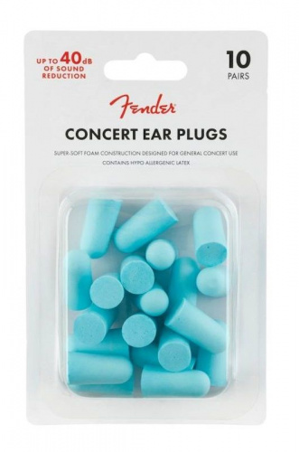 Беруші FENDER CONCERT EAR PLUGS (10 PAIR) DAPHNE BLUE - JCS.UA фото 2