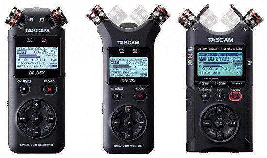 Портативні рекордери Tascam DR X