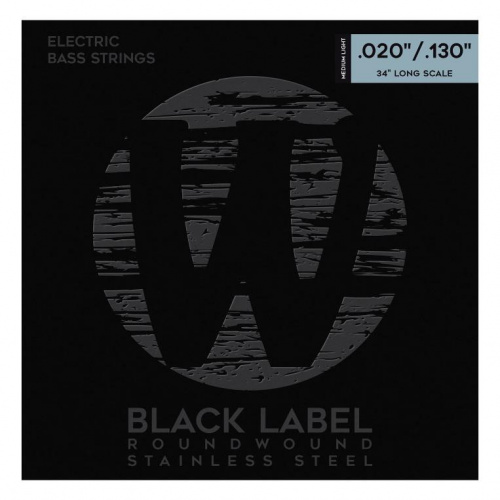 Струны WARWICK 40400 Black Label Medium Light 6-String (20-130) - JCS.UA