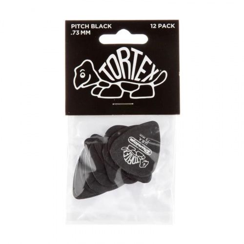 Медиаторы DUNLOP 488P.73 TORTEX PITCH BLACK STANDARD PICK .73MM - JCS.UA фото 4