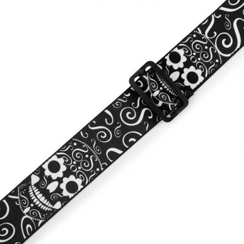 Ремінь LEVY'S MP2CAL-003 2″ Poly Calaca Guitar Strap – Skulls - JCS.UA фото 3