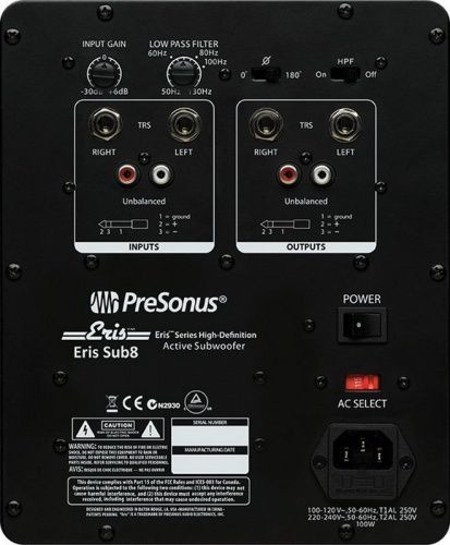 Студійний сабвуфер PreSonus Eris Sub8 - JCS.UA фото 2