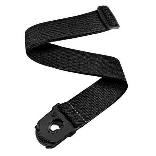 Гітарний ремінь D'ADDARIO PWSPL200 PLANET LOCK POLY PRO GUITAR STRAP (BLACK) - JCS.UA