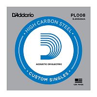 Струна для гитары DADDARIO PL008 Plain Steel 008 - JCS.UA