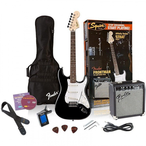 Гитарный набор Fender Squier Affinity Special Strat & Frontman 15G AMP-Black - JCS.UA фото 2
