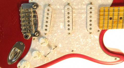 Електрогітара G & L LEGACY (Candy Apple Red, maple, 3-ply Pearl). №CLF45213 - JCS.UA фото 4