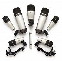 Набір мікрофонів Samson 8 Kit (3) Q Tom, (1) Q Snare, (1) Q Kick, (1) CO2H, (2) CO2 - JCS.UA