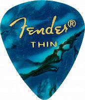 Набор медиаторов Fender 351 PREMIUM CELLULOID OCEAN TURQUOISE THIN 098-0351-708 - JCS.UA