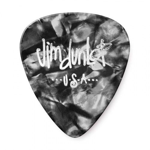 Медіатори DUNLOP 483P02HV CELLULOID BLACK PEARLOID PICK HEAVY - JCS.UA