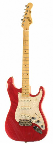 Электрогитара G&L S500 (Clear Red, maple, 3-ply Pearl). №CLF43329 - JCS.UA