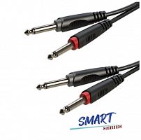 Готовый аудиокабель Roxtone SACC100L1, 6.3 Jack male mono - 6.3 Jack male mono, 1 м - JCS.UA