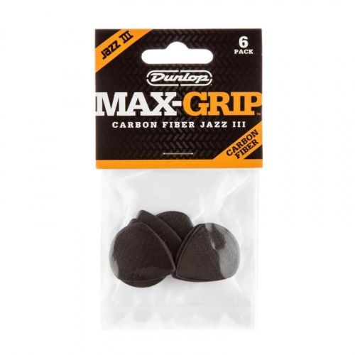 Медиатор DUNLOP 471P3C MAX-GRIP JAZZ III CARBON FIBER PICK - JCS.UA фото 4