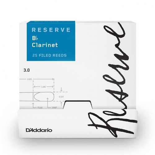 Трость для кларнета DADDARIO DCR0130-B25 Reserve Bb Clarinet #3.0 (1шт) - JCS.UA фото 2