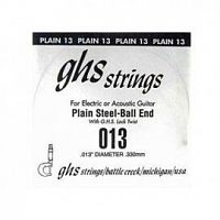 Струна для акустичної гітари GHS STRINGS 013 SINGLE PLAIN BALLEND - JCS.UA