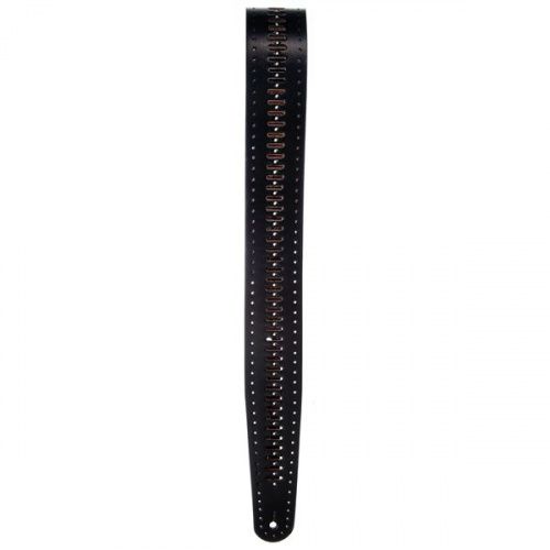 Гитарный ремень PLANET WAVES PW25PRF06 Vented Leather Guitar Strap, Black Studs - JCS.UA фото 3