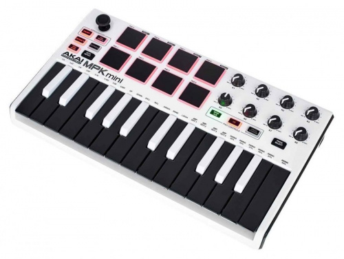 MIDI клавиатура AKAI MPK MINI MK2 WHITE - JCS.UA фото 4