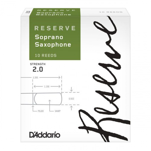 Тростини для сопрано-саксофона D'ADDARIO Reserve - Soprano Sax #2.0 - 10 Pack - JCS.UA