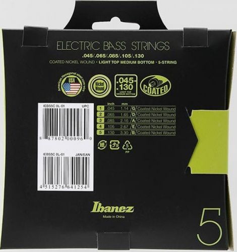 Струны для бас-гитар IBANEZ IEBS5C BASS GUITAR STRING 45-130 - JCS.UA фото 2