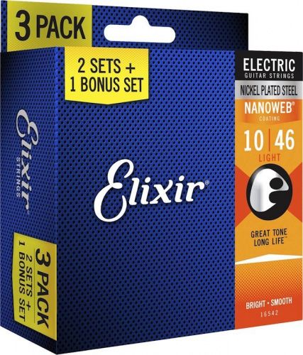 Струны Elixir EL NW L (3 Pk) - JCS.UA Струны Elixir EL NW L (3 Pk) - JCS.UA