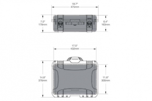 Кейс Nanuk 925 case w/foam Mavic 2 smart controller Silver - JCS.UA фото 2