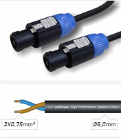 Готовый акустический кабель Roxtone SSSS275L10, 2x0.75 кв.мм,вн.диаметр 6 мм, 10 м - JCS.UA