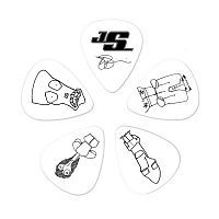 Набір медіаторів PLANET WAVES 1CWH4-10JS JOE SATRIANI SIGNATURE GUITAR PICKS, WHITE (Medium Gauge) - JCS.UA