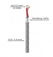 Кабель микрофонный Roxtone MC036-200, 2x0,22 кв.мм, вн.диаметр 3,8 мм, 200 м - JCS.UA