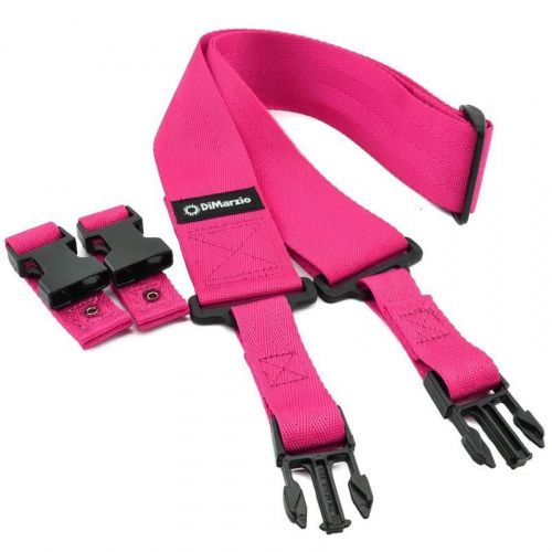 Нейлоновый ремень DIMARZIO 2 INCH NYLON CLIPLOCK NEON PINK - JCS.UA фото 2