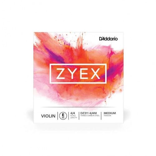 Струны для скрипки D'ADDARIO DZ311 4/4M ZYEX VIOLIN STRING E 4/4 MEDIUM TENSION - JCS.UA