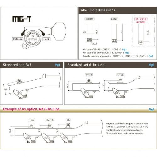 Колок для электрогитары GOTOH SG381-07R MG-T WS B - JCS.UA фото 3