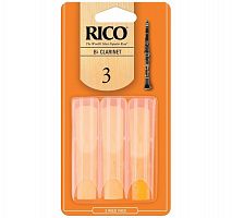 Тростини для кларнета RICO Rico - Bb Clarinet #3.0 - 3-Pack - JCS.UA