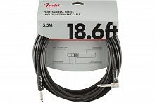 Кабель інструментальний FENDER CABLE PROFESSIONAL SERIES 18.6 'ANGLED BLACK - JCS.UA