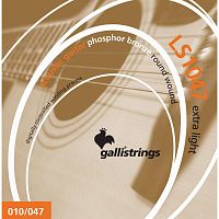 Струни для акустичної гітари Gallistrings LS1047 EXTRA LIGHT - JCS.UA