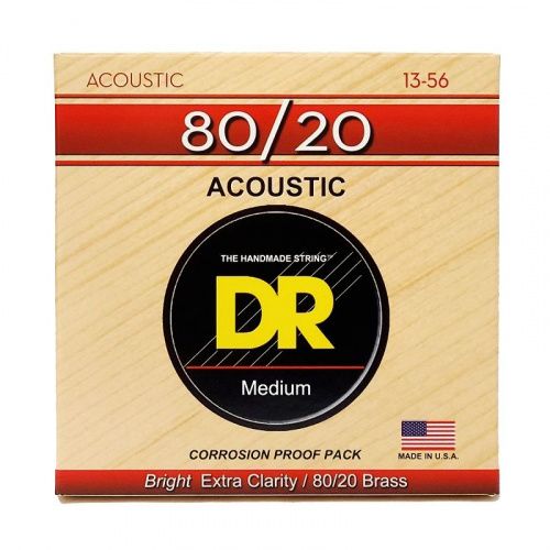 Струны DR STRINGS HA-13 HI-BEAM ACOUSTIC 80/20 BRONZE - MEDIUM (13-56) - JCS.UA