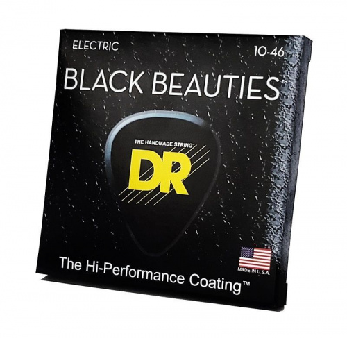 Cтруни DR STRINGS BKE-10 BLACK BEAUTIES ELECTRIC - MEDIUM (10-46) - JCS.UA фото 2