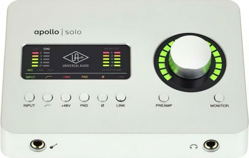 Аудиоинтерфейс UNIVERSAL AUDIO Apollo Solo USB Heritage Edition (Desktop/Win) - JCS.UA фото 2