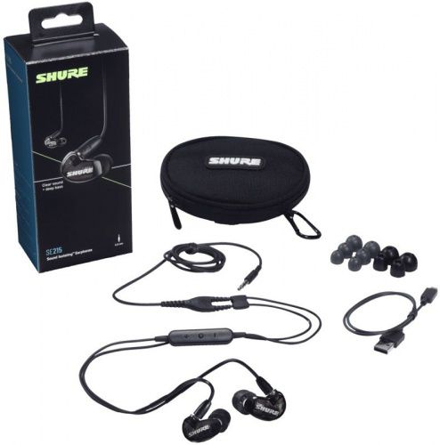 Внутрішньоканальні навушники Shure SE215-K + UNI-EFS - JCS.UA фото 3