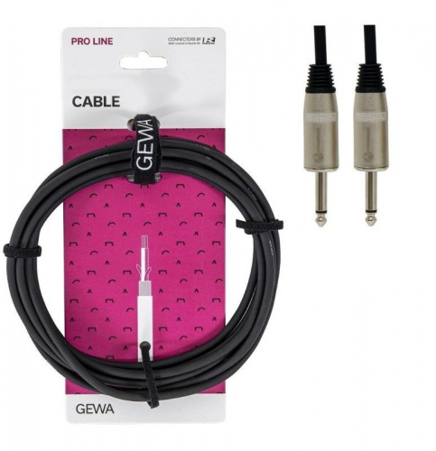 Акустический кабель GEWA Pro Line Mono Jack 6,3 мм/Mono Jack 6,3 мм (1 м) - JCS.UA фото 2